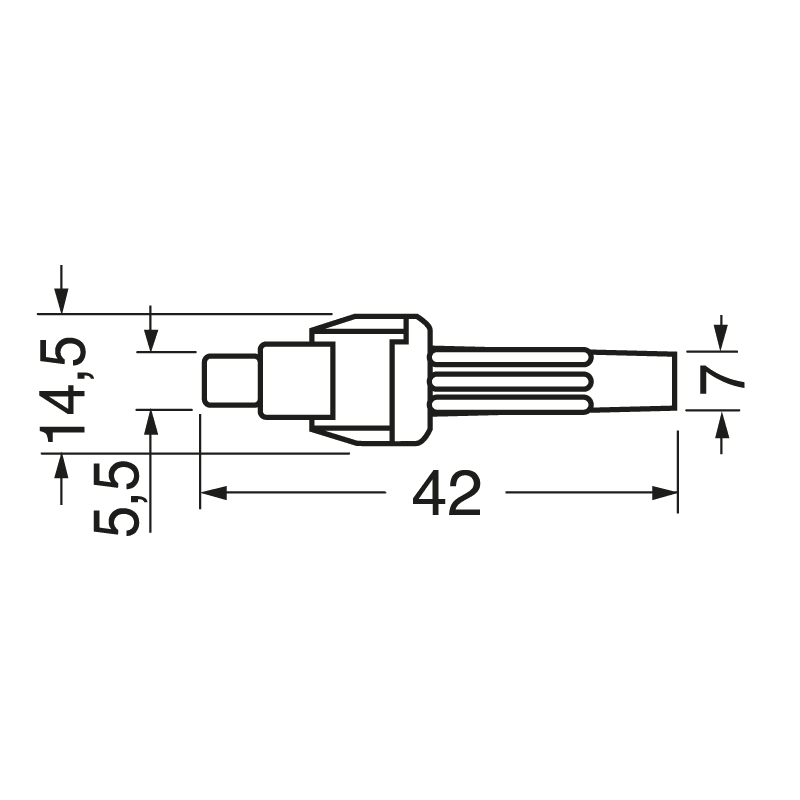 ELCART DISTRIBUTION - PORTAFUSIBILE VOLANTE 5X20
