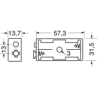 ELCART DISTRIBUTION - PORTABATTERIA PER 2 PILE STILO