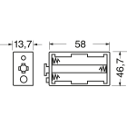 ELCART DISTRIBUTION - PORTABATTERIA PER 3 PILE STILO