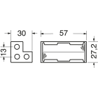 ELCART DISTRIBUTION - PORTABATTERIA PER 3 PILE STILO