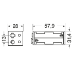 ELCART DISTRIBUTION - PORTABATTERIA X 4 PILE STILO BOX