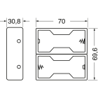 ELCART DISTRIBUTION - PORTABATTERIA X 2 PILE TORCIA