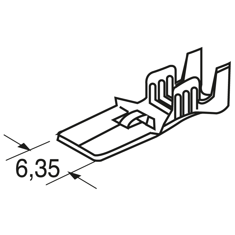 ELCART DISTRIBUTION - FASTON MASC.DENTINO RITEN. P.6,35