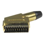ELCART DISTRIBUTION - CONNETT. SCART 21P METALLO DORATO