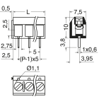 ELCART DISTRIBUTION - MORSETTO LAM. P. 5 2VIE    H.10