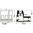 ELCART DISTRIBUTION - MORSETTO EURO P FEM. P.5,08 3VIE