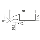 ELCART DISTRIBUTION - 0832HD PUNTA ERSA CURVA  2.5MM