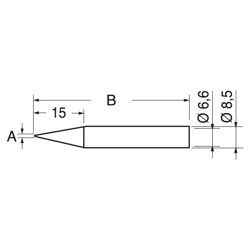 ELCART DISTRIBUTION - 0842SDLF PUNTA ERSA 0.8MM