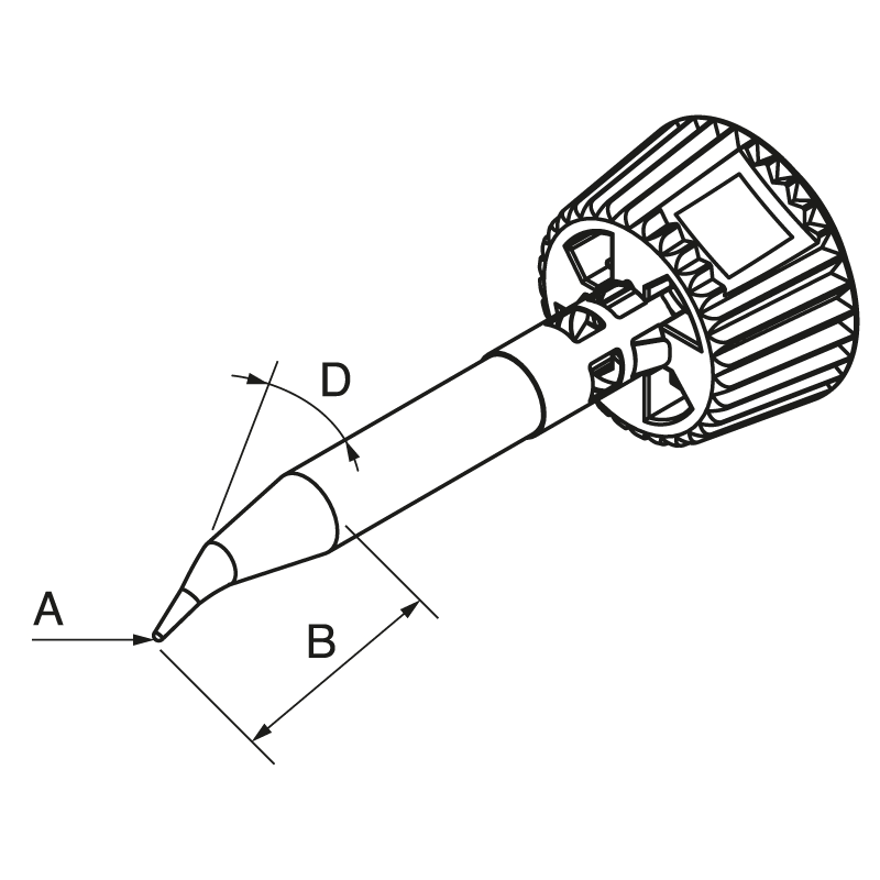 ELCART DISTRIBUTION - 0142SDLF08L PUNTA ICONTRACE 0,8MM