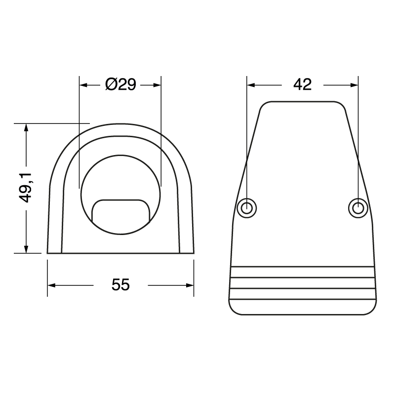 ELCART DISTRIBUTION - PANNELLO FISSAGGIO PRESE USB/ACC.