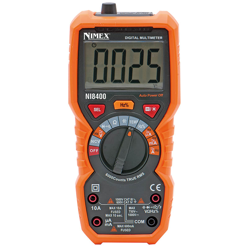 ELCART DISTRIBUTION - MULTIMETRO AUTORANGE T.RMS NI8400