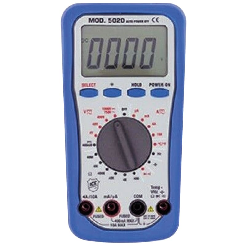 ELCART DISTRIBUTION - MULTIMETRO DIGITALE ICE MOD.5020