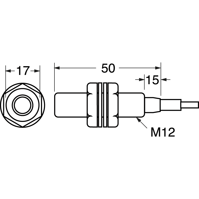 ELCART DISTRIBUTION - SENS.PROSSIMITA' M12 AC-NO SHIELD