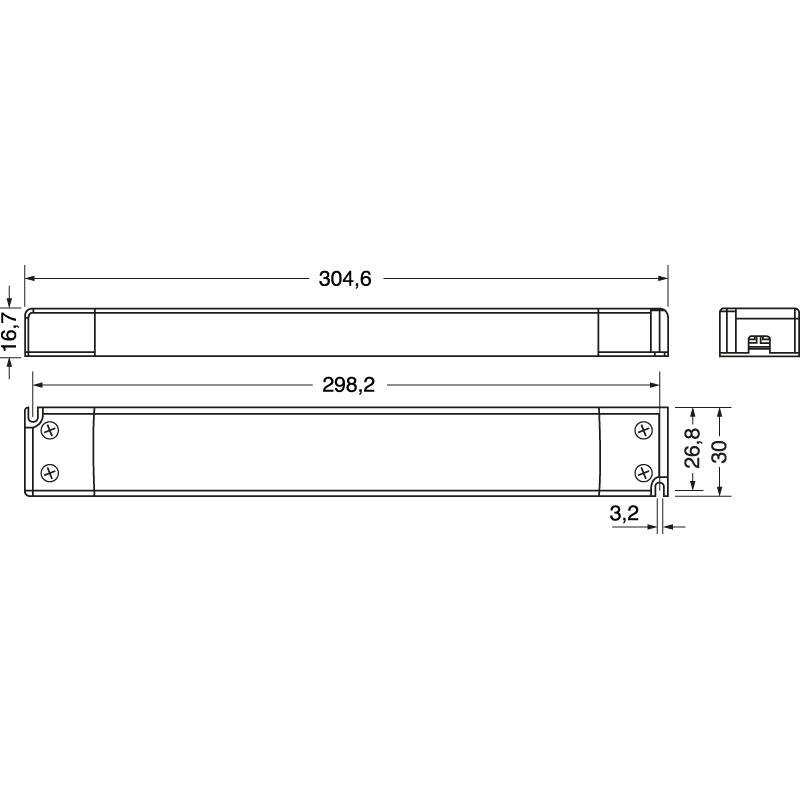 ELCART DISTRIBUTION - LED DRIVER 60W 24VCC SLIM LINEARE