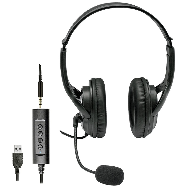 ELCART DISTRIBUTION - CUFFIA USB CON MIC. NOISE CANCELL