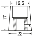ELCART DISTRIBUTION - MANOP.COMPON.A VITE 22X17 NERA