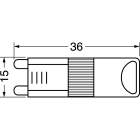 ELCART DISTRIBUTION - LAMP.LED G9 1X1.5W B.CALDO  220V