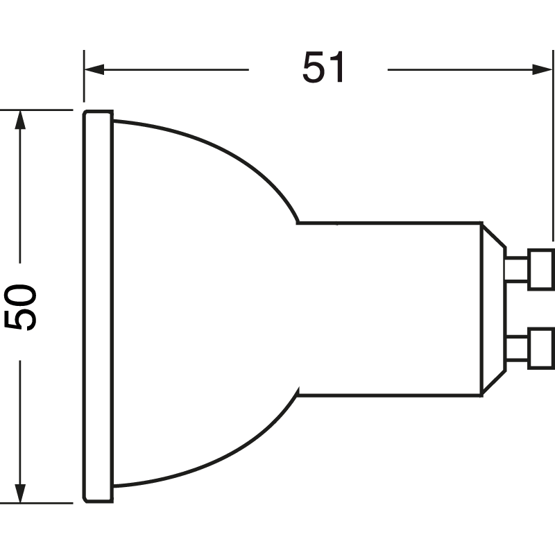 ELCART DISTRIBUTION - LAMP.LED GU10 7W 100G B.CALDO