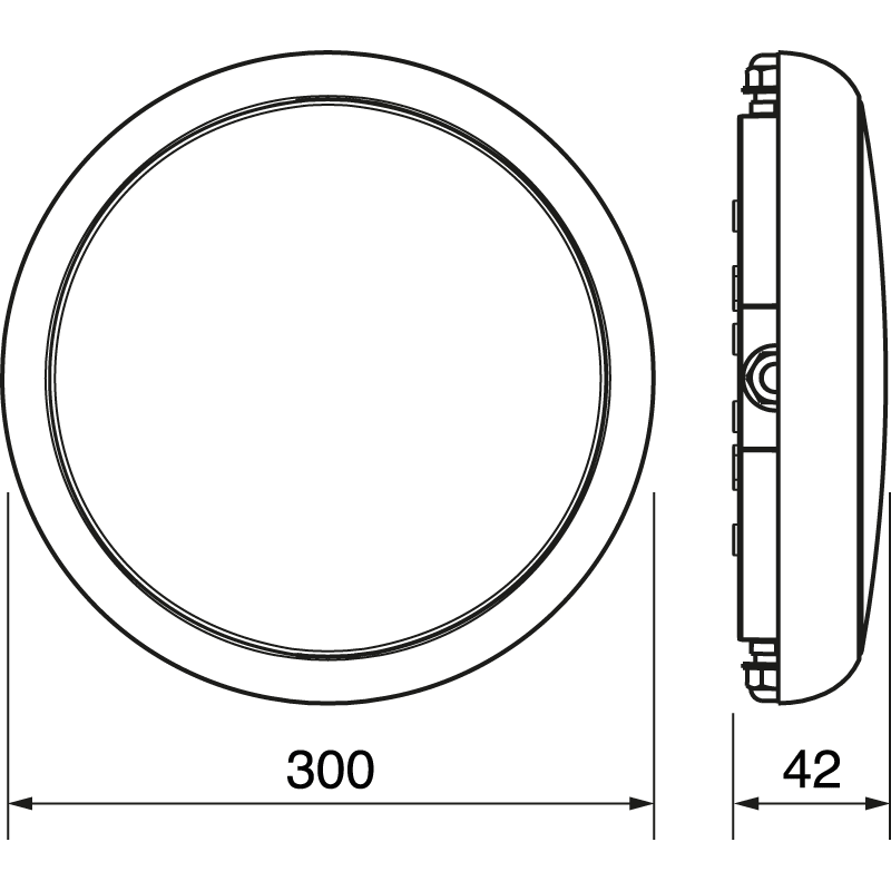 ELCART DISTRIBUTION - PLAFO.LED CON SENS.3POT.3CCT IP65