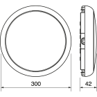 ELCART DISTRIBUTION - PLAFO.LED CON SENS.3POT.3CCT IP65