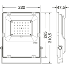 ELCART DISTRIBUTION - PROIET.LED ESTER.RGBWW/W 50W IP65