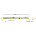 ELCART DISTRIBUTION - STRISCIA LED 8W/M BN 24V IP65