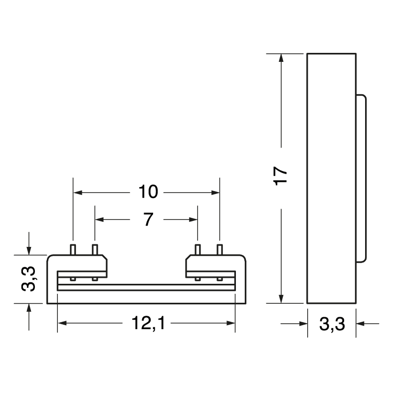 ELCART DISTRIBUTION - 4PZ CONN.COB STRIP-STRIP RGB 3,5A
