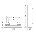 ELCART DISTRIBUTION - 4PZ CONN.COB STRIP-STRIP RGB 3,5A