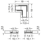 ELCART DISTRIBUTION - 4PZ CONN.COB STR.ANGOLO 10MM 5,5A