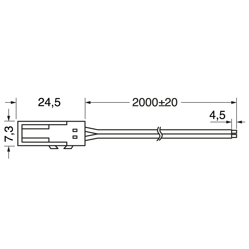 ELCART DISTRIBUTION - CAVO CONN.MASCHIO CIABATTA 2M