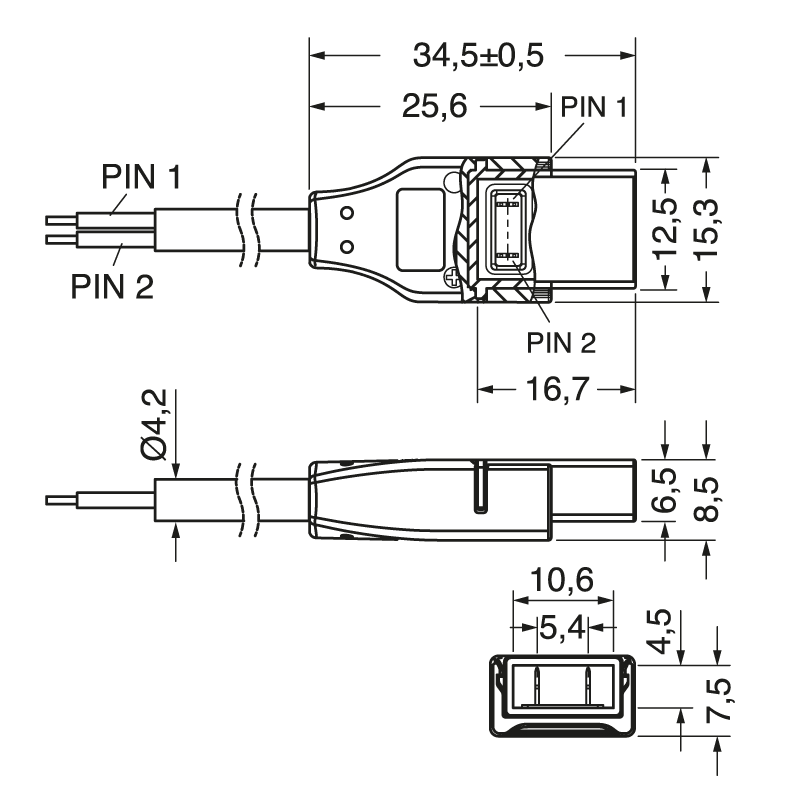 ELCART DISTRIBUTION - 4PZ CONN.COB STRIP-WIRE 220V