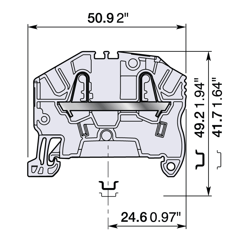 ELCART DISTRIBUTION - 1SNK705010R0000MORSETTO ZK2.5GREY