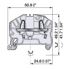ELCART DISTRIBUTION - 1SNK705020R0000MORSETTO ZK2.5BLU