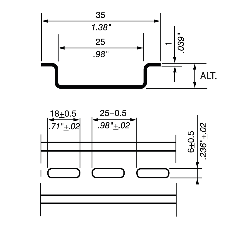 ELCART DISTRIBUTION - 1SNA173220R0500 BARRA FIS2MT7.5MM