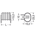 ELCART DISTRIBUTION - BATT.NI-MH OVALE C.S. 2,4V 160MAH