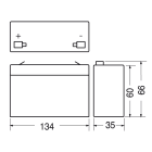 ELCART DISTRIBUTION - BATTERIA RIC.PIOMBO  6V  3,3 AH