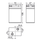 ELCART DISTRIBUTION - BATTERIA RIC.PIOMBO  6V  4,2 AH