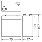 ELCART DISTRIBUTION - BATTERIA RIC.PIOMBO  6V  4,5 AH