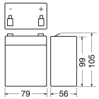 ELCART DISTRIBUTION - BATTERIA RIC.PIOMBO 12V  2,9 AH