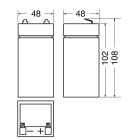 ELCART DISTRIBUTION - BATTERIA RIC.PIOMBO  4V  4,5 AH
