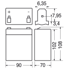 ELCART DISTRIBUTION - BATTERIA RIC.PIOMBO 12V  5 AH