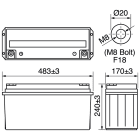 ELCART DISTRIBUTION - BATTERIA RIC.PIOMBO GEL 12V 150AH