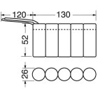 ELCART DISTRIBUTION - PACCO BATT.NI-CD   6V 2200MAH (C)
