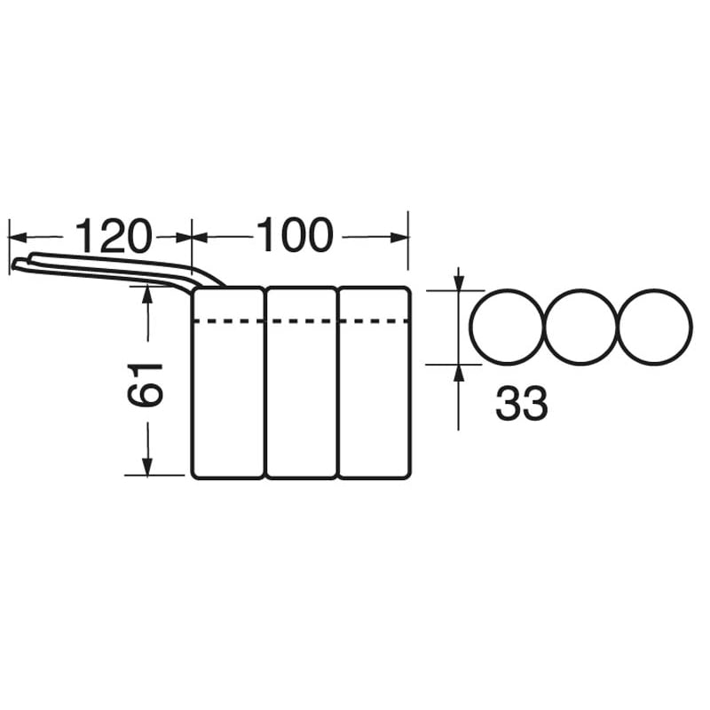 ELCART DISTRIBUTION - PACCO BATT.NI-CD 3,6V 4500MAH (D)