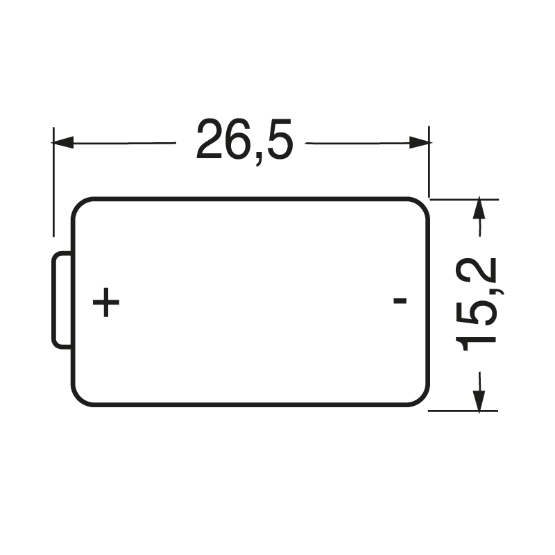 ELCART DISTRIBUTION - PILA LITIO 3V 900 MAH CR 2