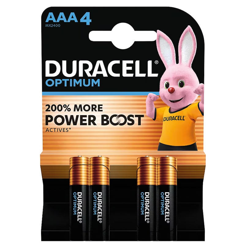 ELCART DISTRIBUTION - 4 PZ PILE AAA DURACELL OPTIMUM
