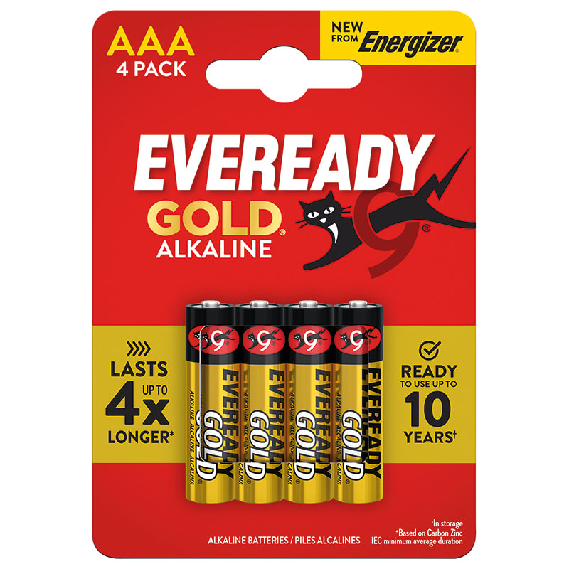 ELCART DISTRIBUTION - PILA AAA ALKAL.GOLD EVEREADY BL.4