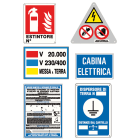 ELCART DISTRIBUTION - KIT N.6 CARTELLI X CABINA 20000V