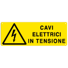 ELCART DISTRIBUTION - CARTELLO PERICOLO CAVI ELETTRICI