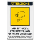 ELCART DISTRIBUTION - CARTELLO AREA VIDEOSORVEGLIATA